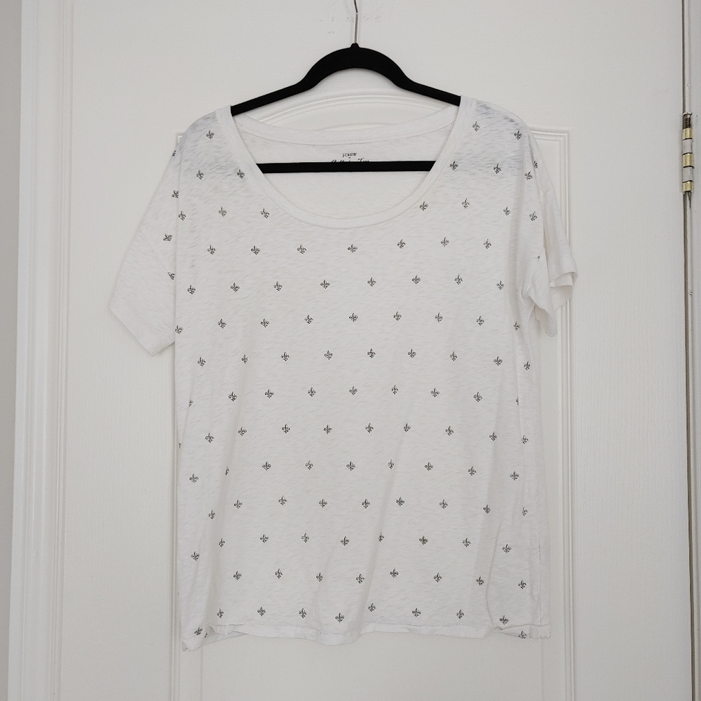J. CREW Antique Medallion Print T-shirt